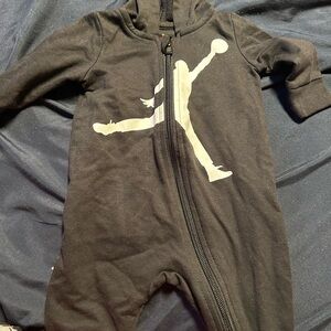 Jordan Black One Piece with White Silhouette